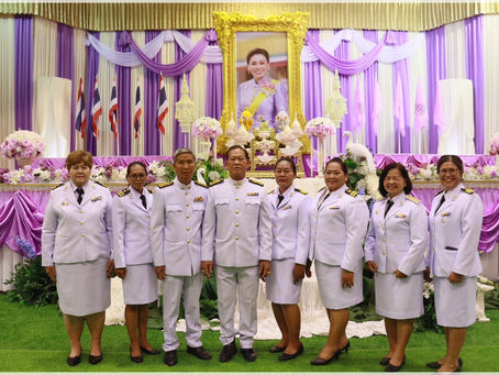 กิจกรรมน้อมรำลึกในพระมหากรุณาธิคุณ พิธีเจริญพระพุทธมนต์ และทำบุญตักบาตร ถวายพระราชกุศล เนื่องในวันเฉลิมพระชนมพรรษา สมเด็จพระนางเจ้าสุทิดา พัชรสุธาพิมลลักษณ พระบรมราชินี