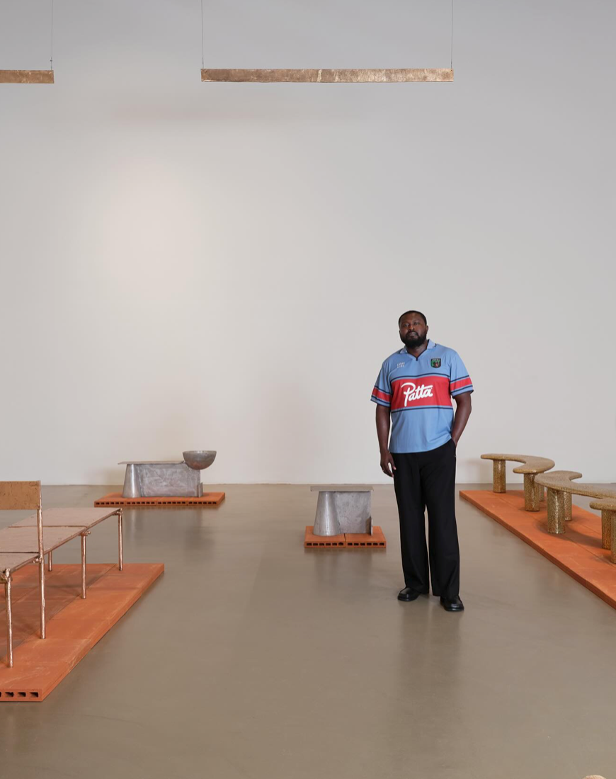 Tiwani Contemporary, Lagos, for the opening of ‘Material Affirmations – ORÍKÌ Acts I–III’, the first solo exhibition in Lagos by internationally acclaimed designer and artist Nifemi Marcus-Bello.