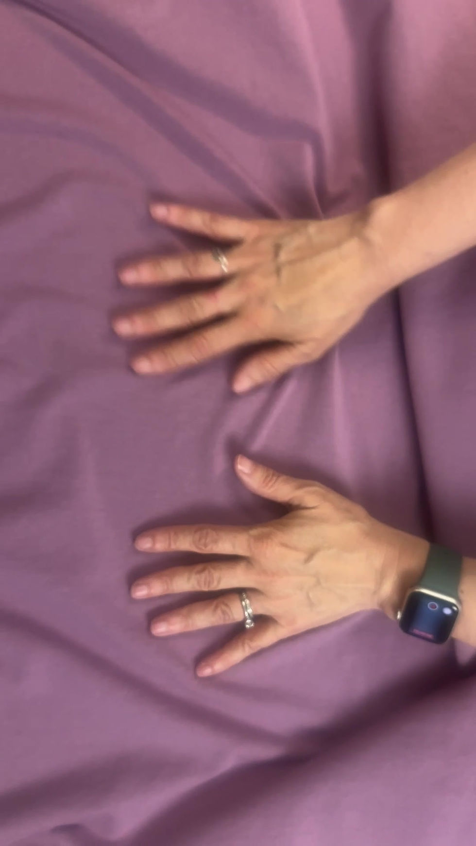 Thumbnail: Fabric by the Yard - Lilac Mauve Pink Bamboo Cotton Stretch Jersey Knit