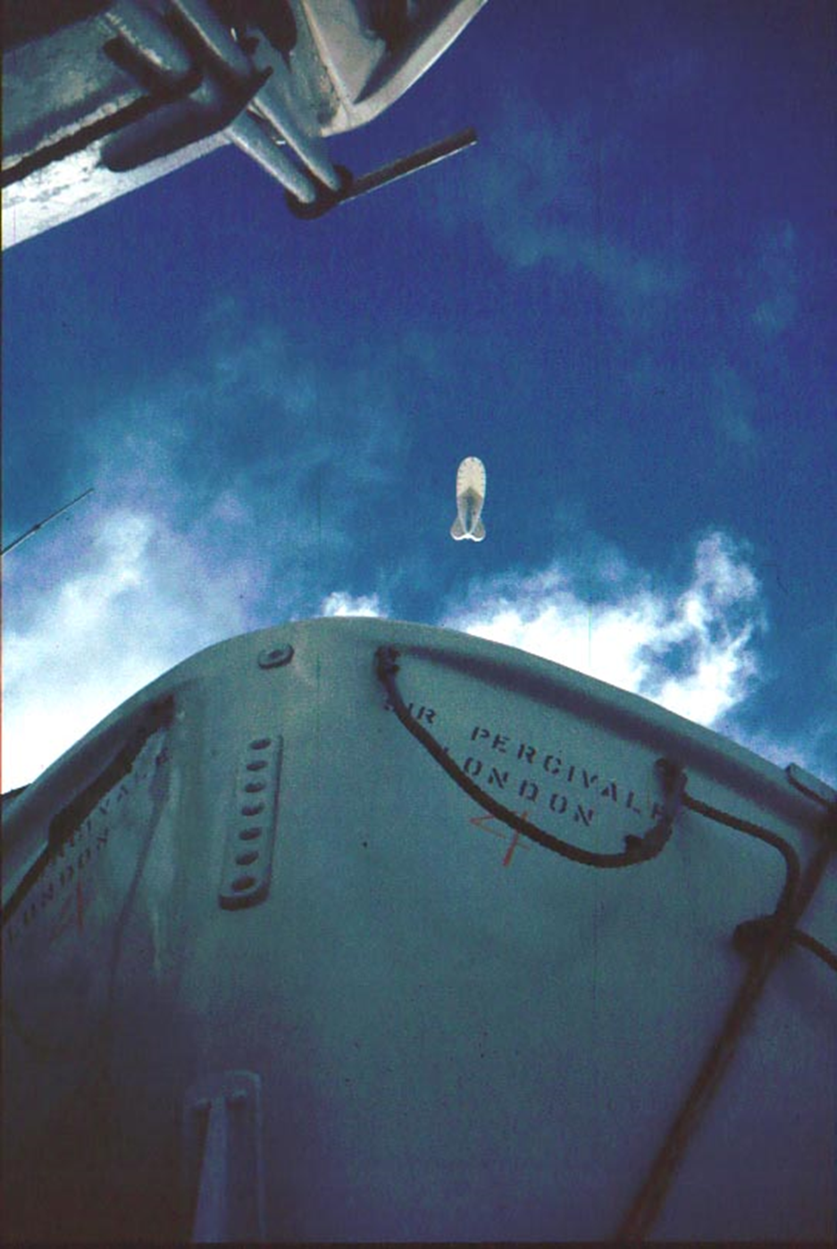 Steve Harris 51,000 cubic feet balloon attached to the flight deck