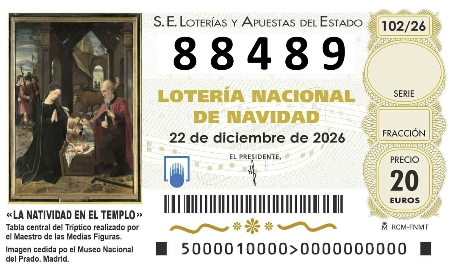 88489 SORTEO 102/26
