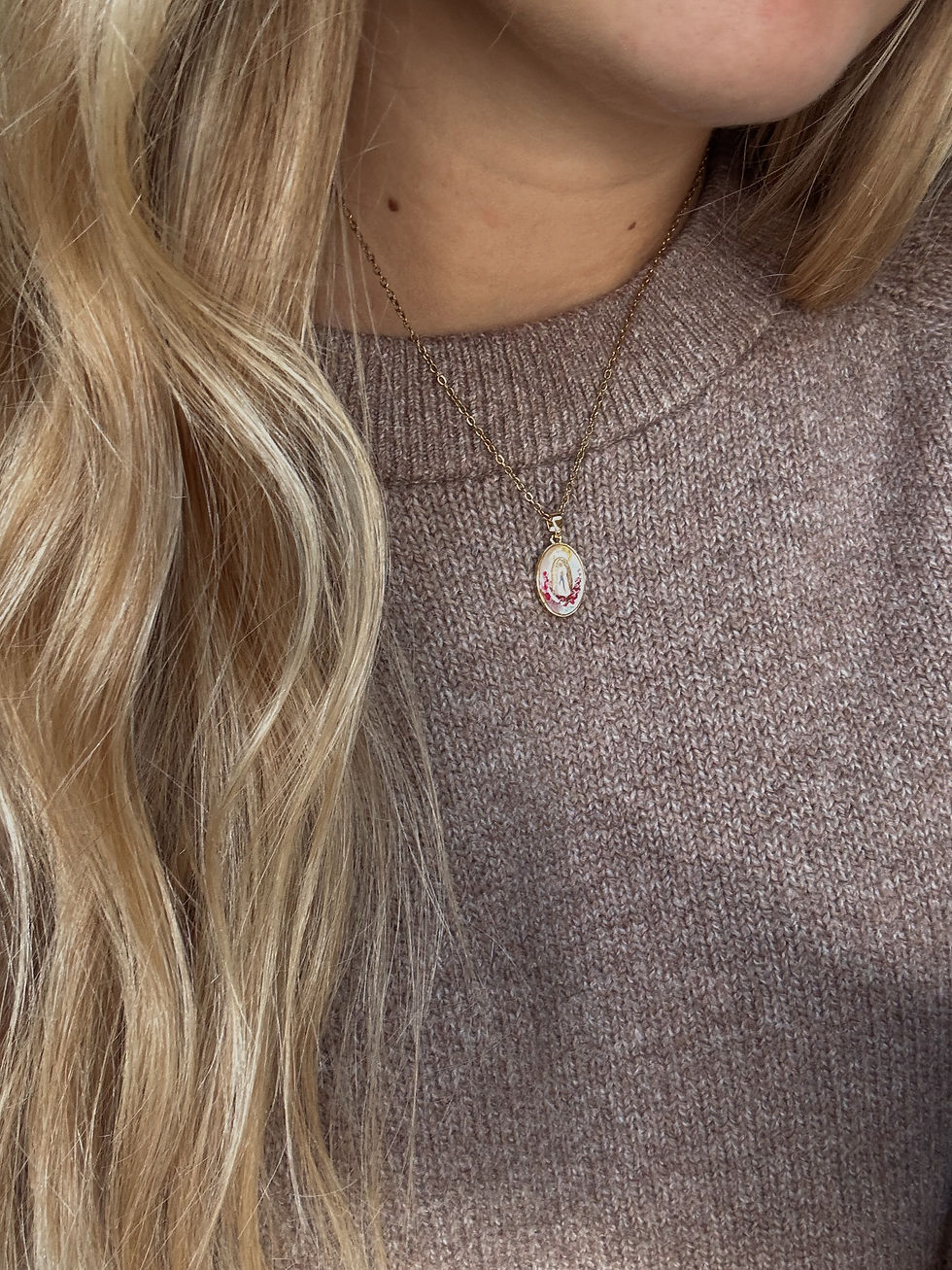 Thumbnail: Our Lady of Lourdes Necklace