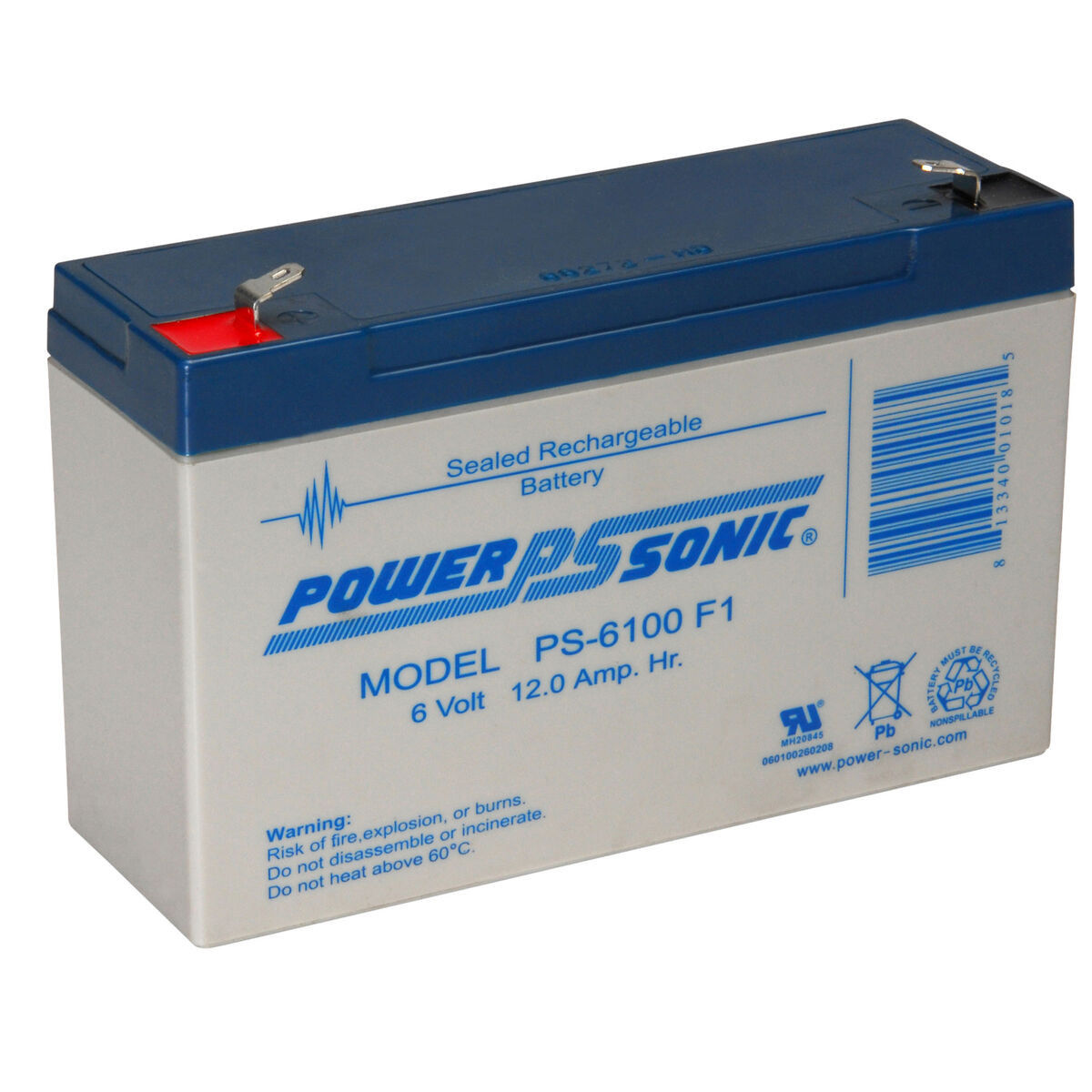 Powersonic 6v- 12amp Powersonic P/carritos Electricos, Ups