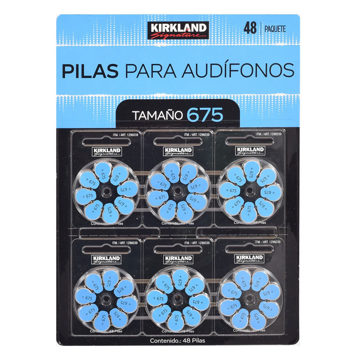 Pila auditiva A675 Blister con 6 blisters de ( 8 Pilas C/U )