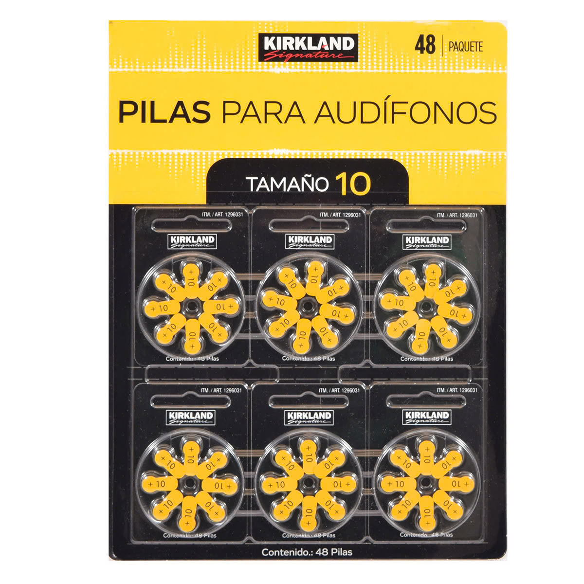 Pila auditiva # 10 Blister con 6 blisters de ( 8 Pilas C/U )