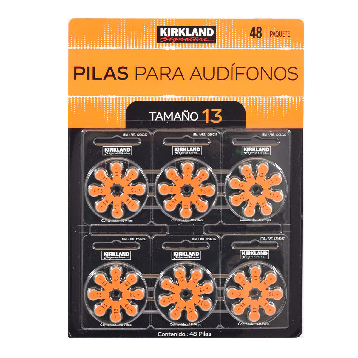 Pila auditiva # 13 Blister con 6 blisters de ( 8 Pilas C/U )