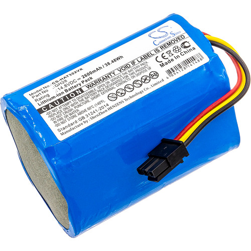 Batteria Di Ricambio Vhbw Per Aspirapolvere Robot Liectroux B6009, DH860, Q7000, Q8000, ZK808, Li-Ion 2600mAh, 14.8V, Sostitutiva GH28