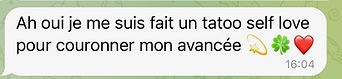 tatouage self-love, confiance en soi