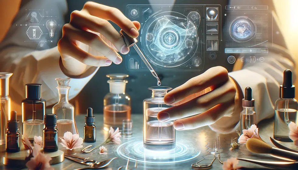 DALL·E 2024-05-15 10.08.16 - A close-up of the perfumer's delicate hand movements as they