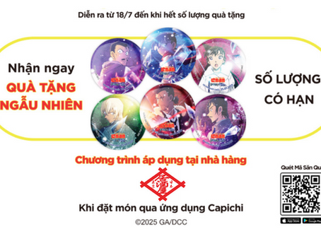 Izakaya Omoide Yokocho – Nhận Huy Hiệu Phim Conan Cùng Capichi