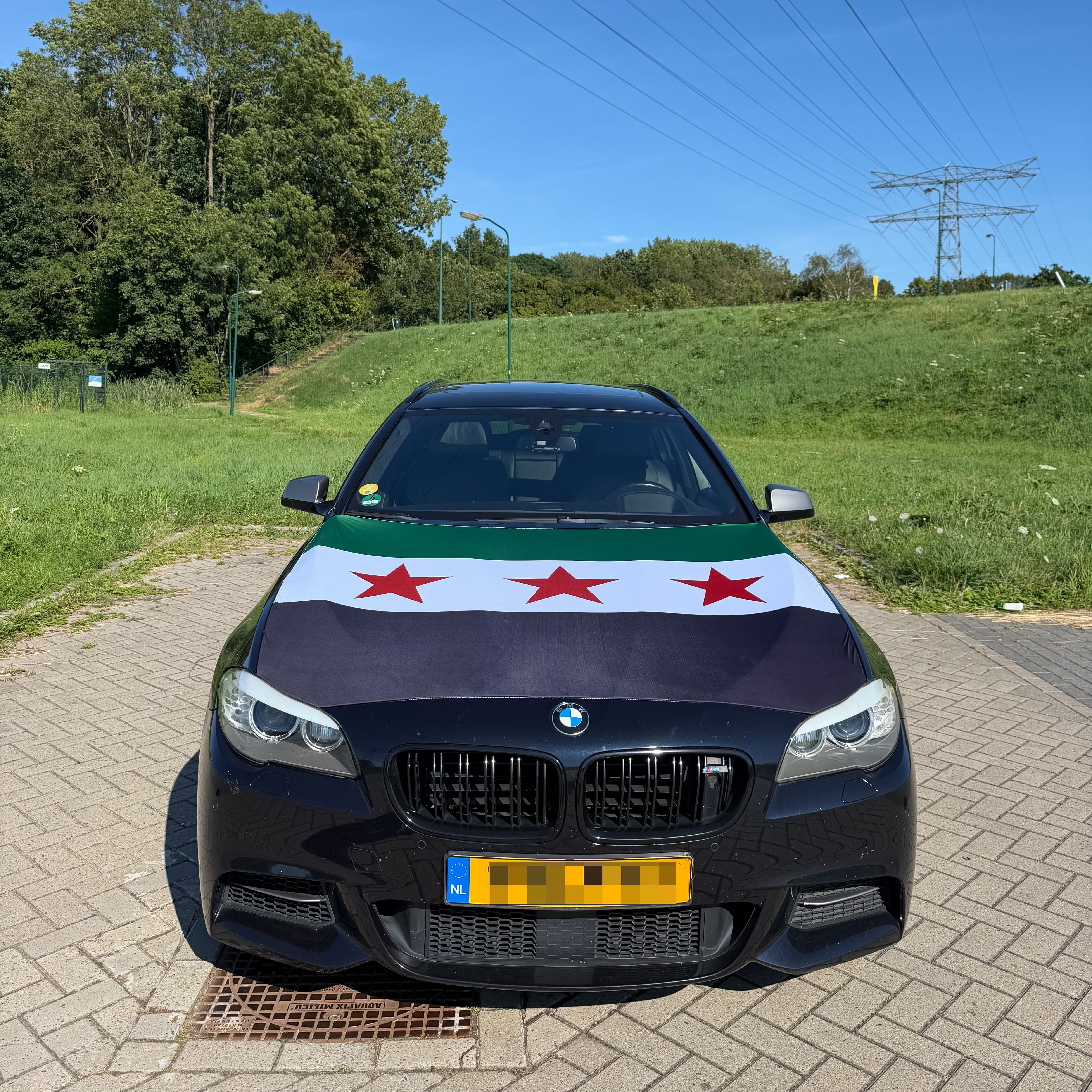 Syria Car hood flag