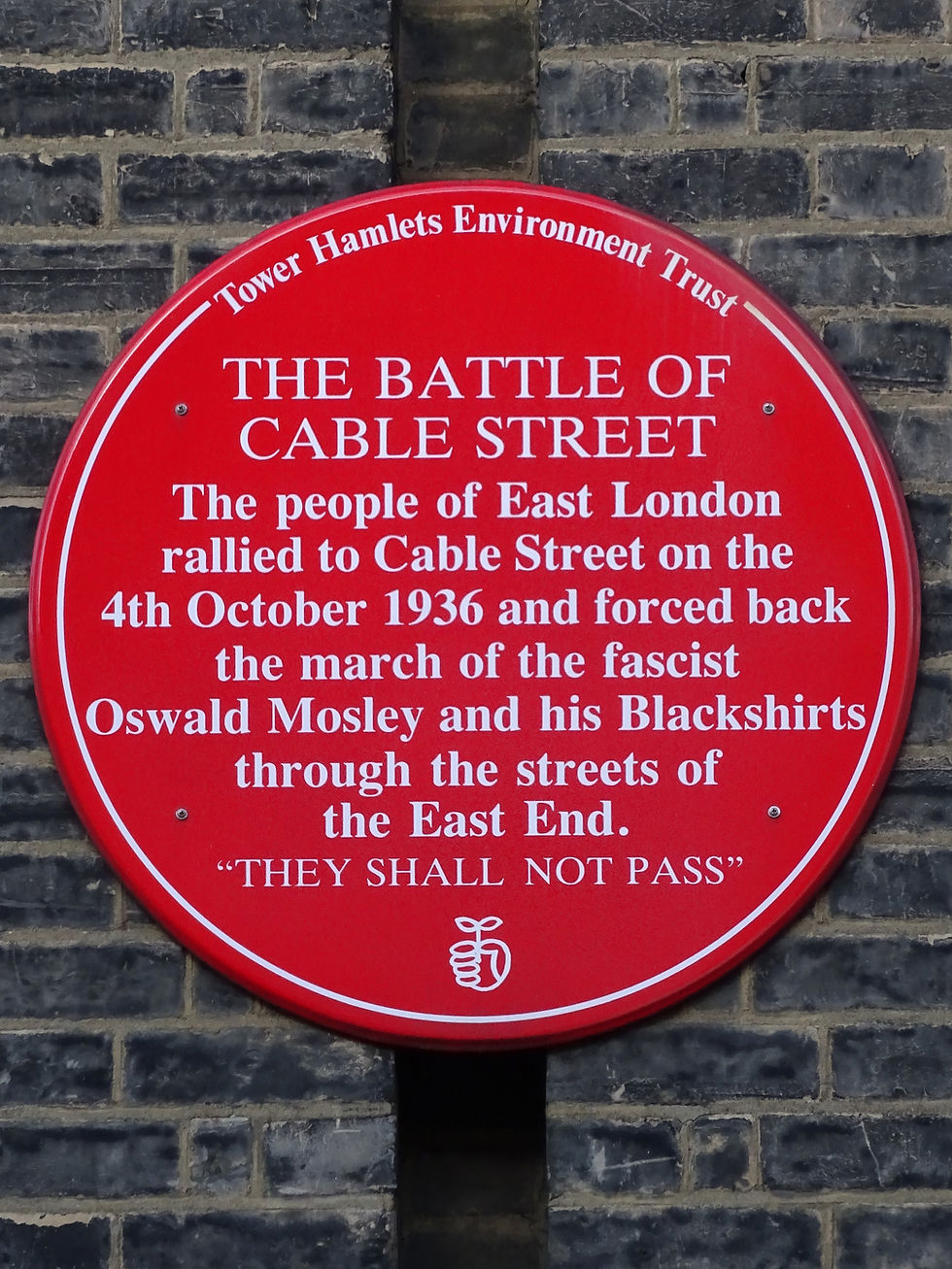 90th Anniversary Battle of Cable Street Ride 18 miles