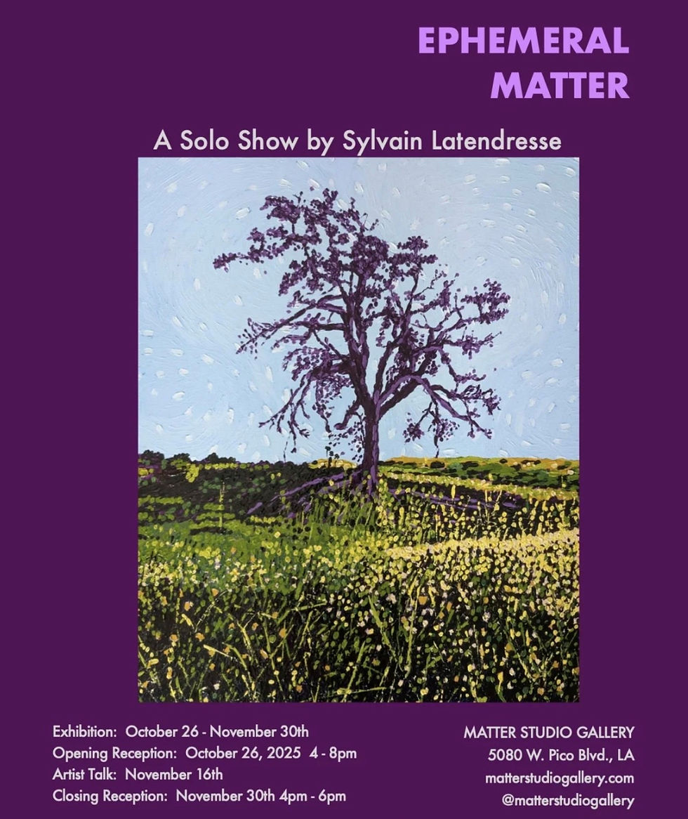 Art Exhibition Québec painter Sylvain Latendresse