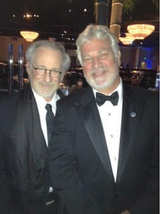 Steven Spielberg with Antoine de Cazotte