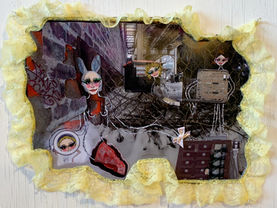 Makeup figures and collage done on photoprint