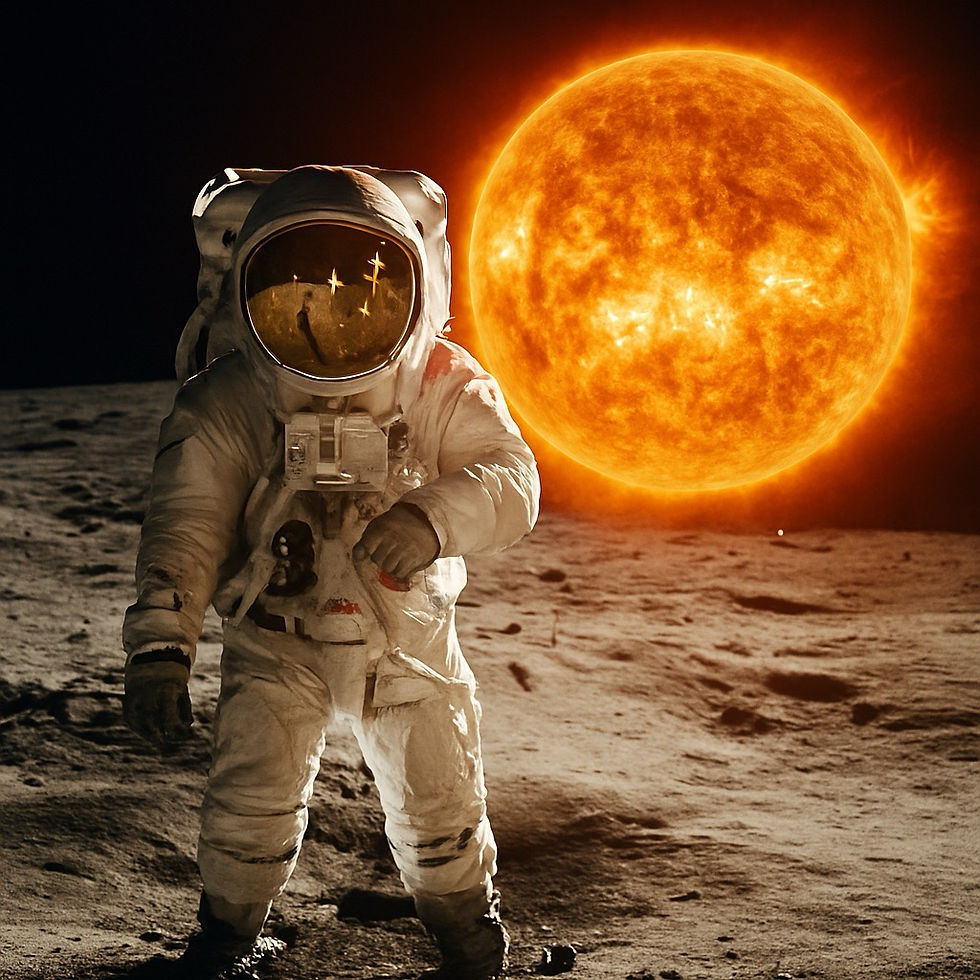 Ce que le Soleil ferait de nous sur la Lune