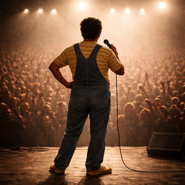 🎤 Coluche revient. Il regarde. Il rigole.