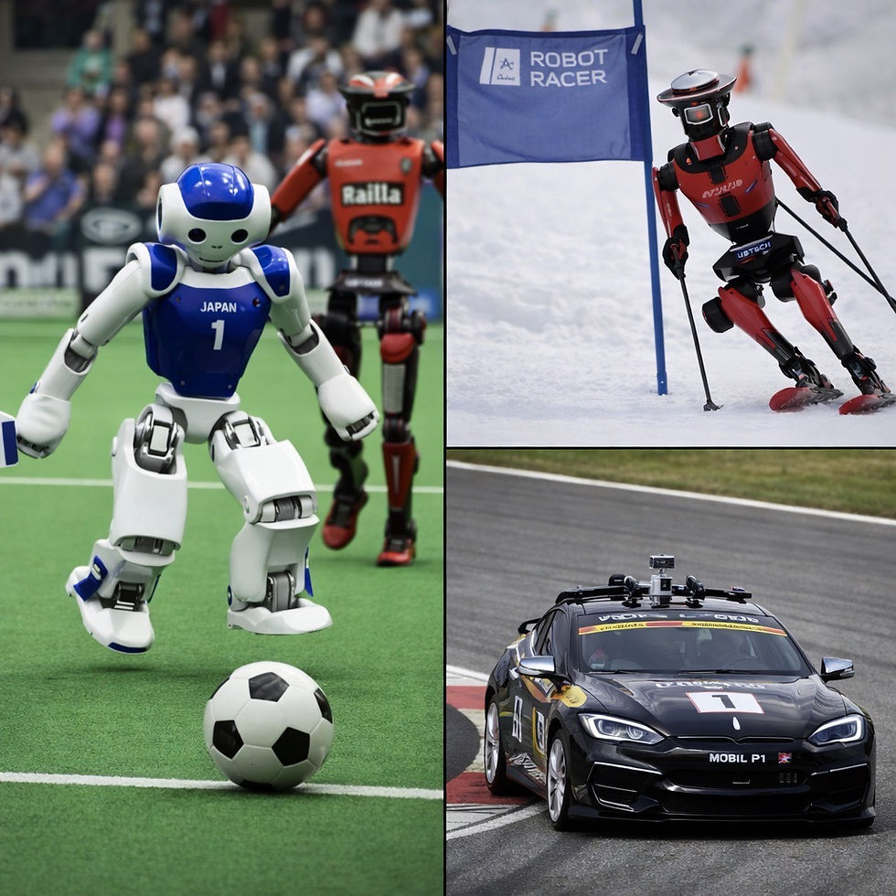 Après la course, le terrain de jeu