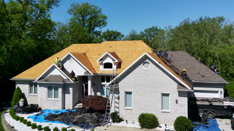 Basham Construction roofing project