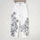 Thumbnail: Floral Scribbles - Size 28 Madewell Upcycled white wide leg denim