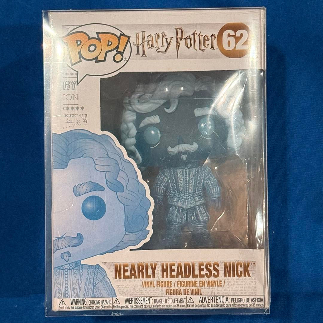 Funko Pop Harry Potter Nearly Headless Nick (Blue Translucent) 62 #B197