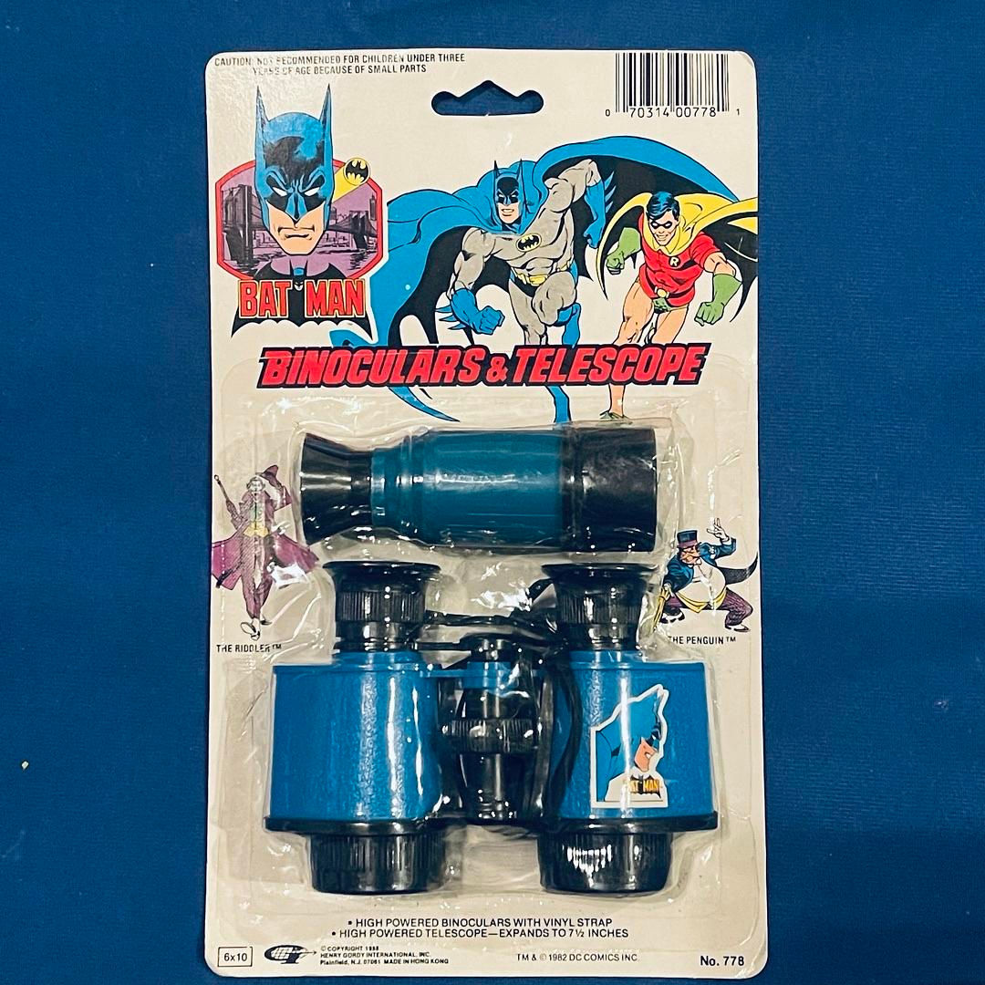 1988 Henry Gordy DC Comics Batman Bat Binoculars & Telescope #T88