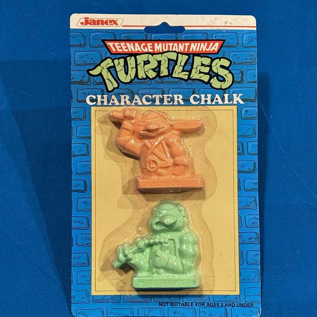 Vintage 1989 Sidewalk Character Chalk Teenage Mutant Ninja Turtles #T170