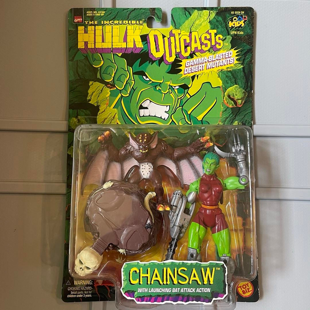 1997 VINTAGE  INCREDIBLE HULK OUTCASTS CHAINSAW MARVEL #MX4