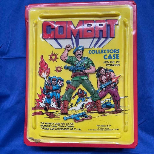 1987 Vintage Combat Collectors Case Action Figure Case Tara Toy Corp With Trays