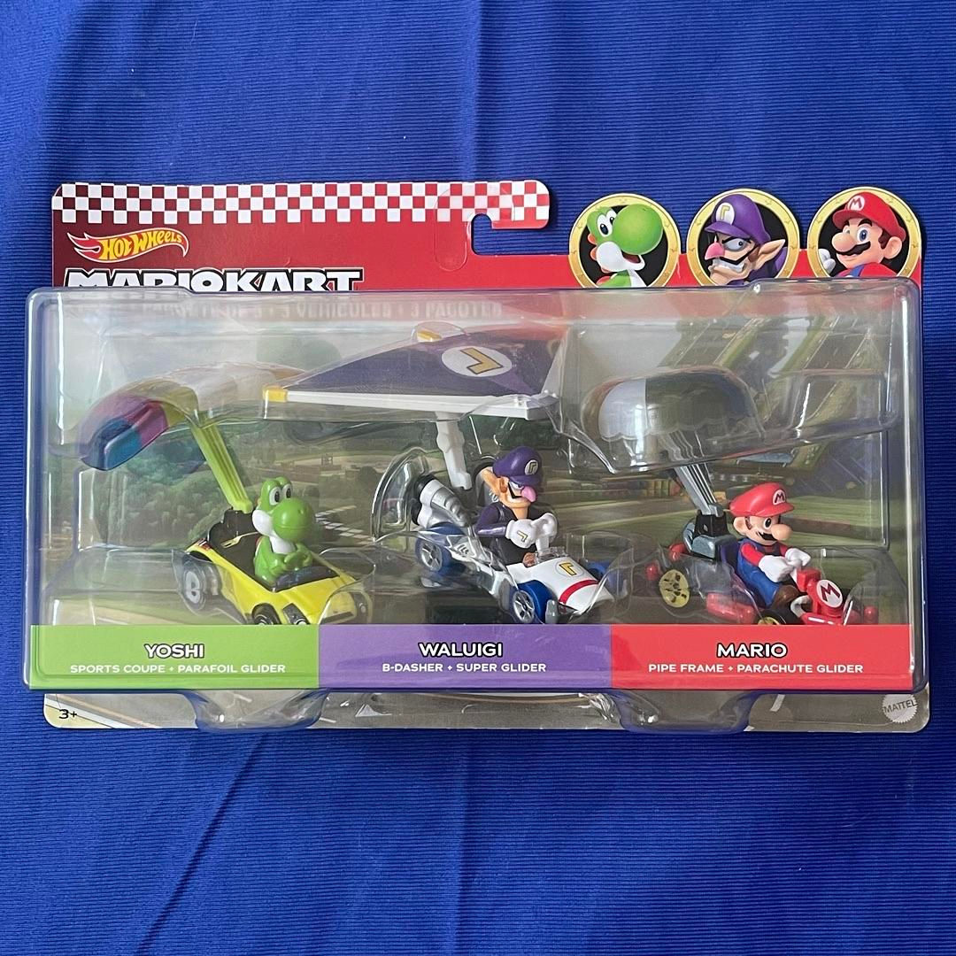 Hot Wheels Mario Kart HDB38 Super Mario Character Car 3Pack #T42