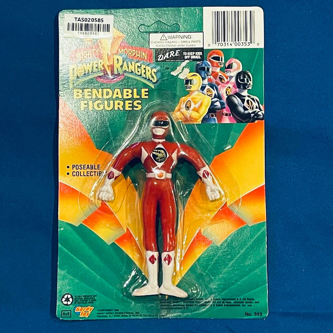Mighty Morphin Power Rangers Bendable Red Ranger 1993 #T66