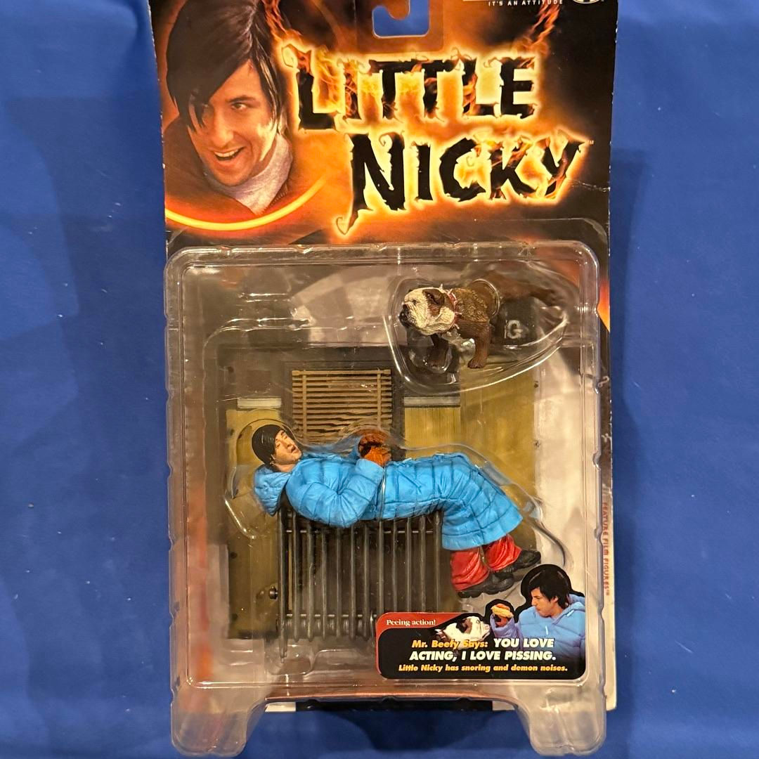VTG 2000 McFarlane Toys Little Nicky Sleeping Figure w/Mr. Beefy #T126