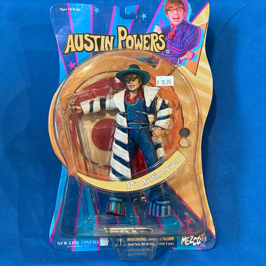 McFarlane 70's Austin Powers 7" Austin Powers Mezco 2002 #T171