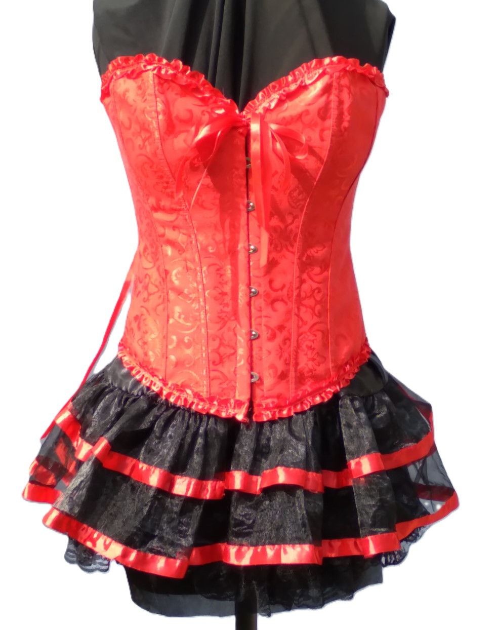 Hire - Red Corsets and matching Mini Petticoat or Tutu