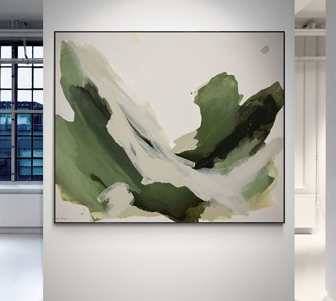 What by Australian abstract painter Julia Chuquis, large-scale abstract painting inspired by nature