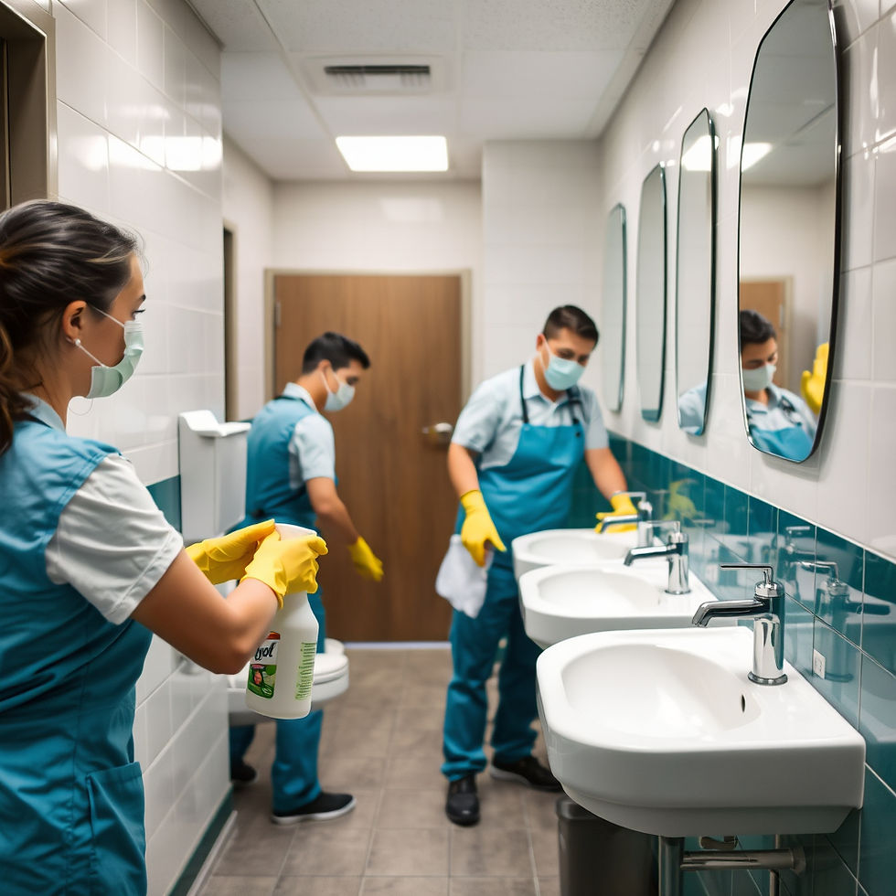 Commercial cleaning employees, hardworking janitorial service in Ohio