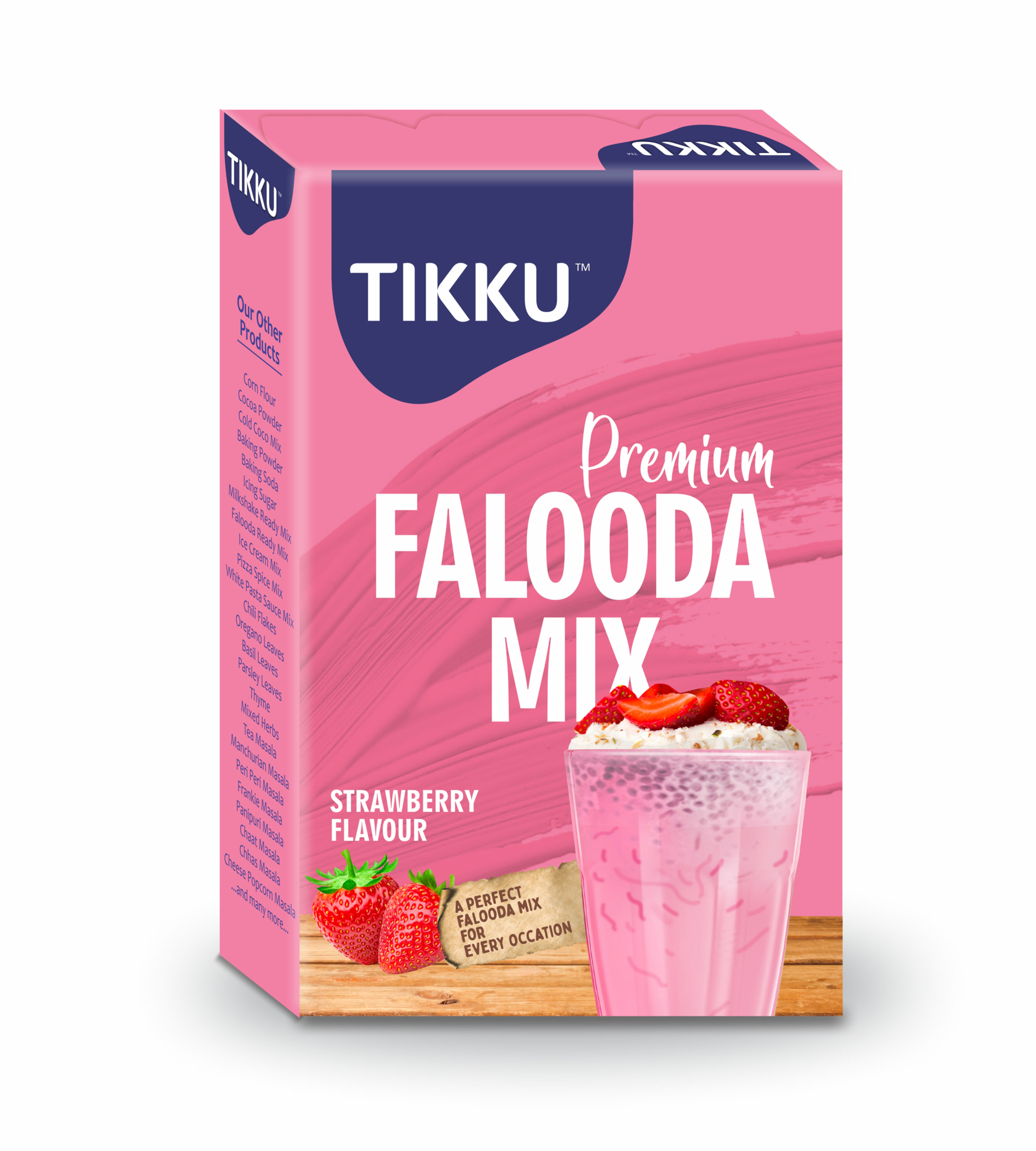 tikku strawberry falooda mix
