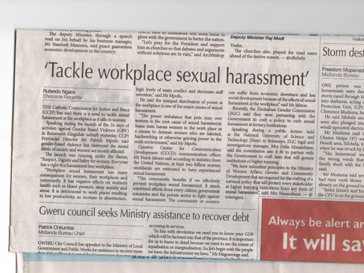 CCCD engages mainstream media in campaign to stop GBV