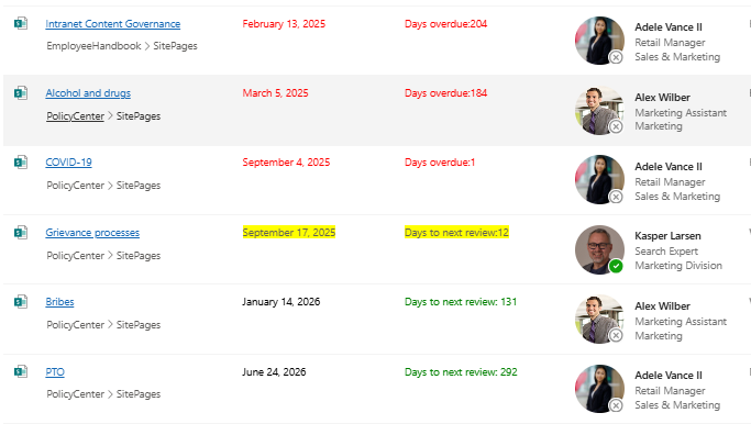 Show number of days to a date in Search