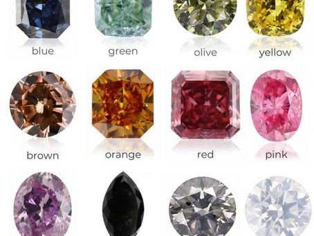 Kim cương tự nhiên có mấy màu? Mua trang sức kim cương cần lưu ý điều gì?