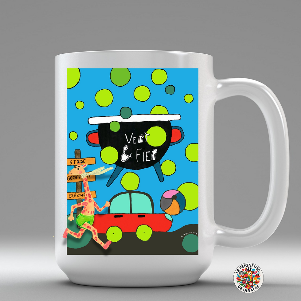 Miniature : Mug illustré avec le visuel Vert & Fier du stade Geoffroy-Guichard