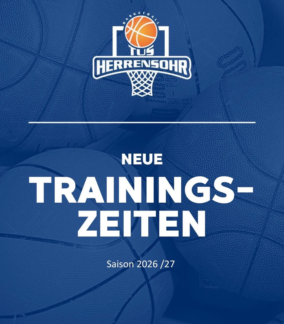Neue Trainingszeiten ab Juni 2026