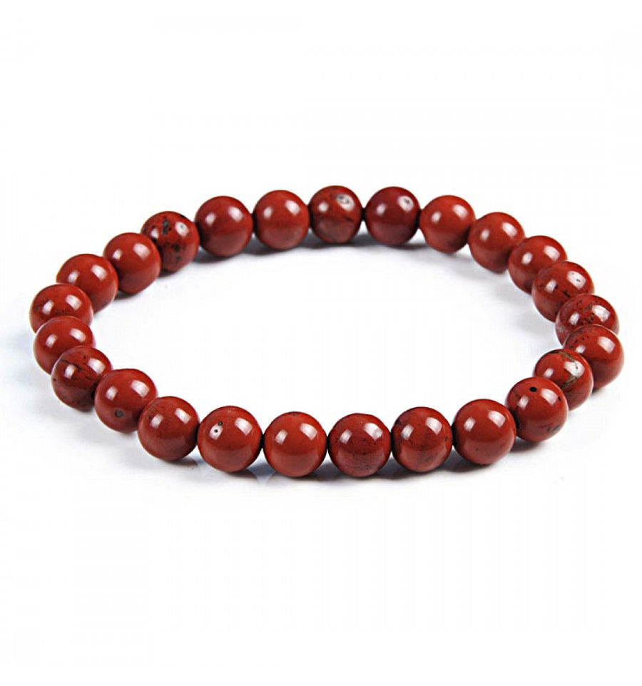 Bracelet Jaspe rouge 8mm