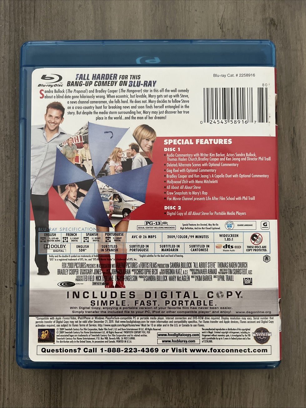 Thumbnail: All About Steve (Blu-ray Disc, 2009, 2-Disc Set, Includes Digital Copy)