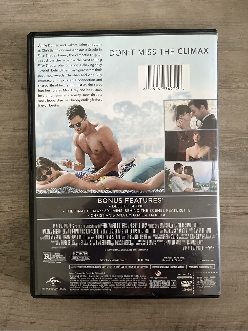Thumbnail: Fifty Shades Freed (DVD, 2018)