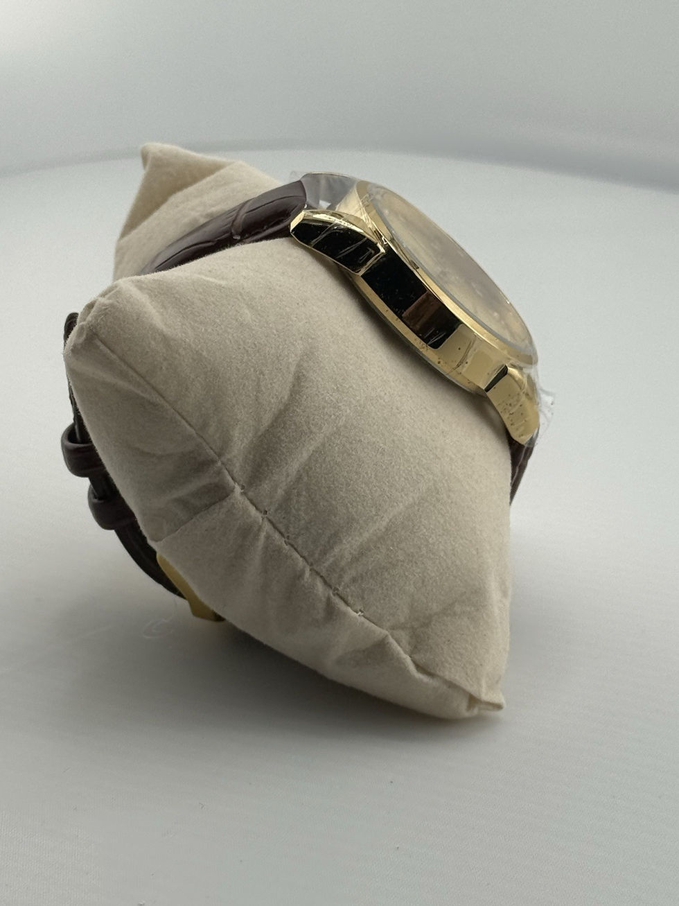 Thumbnail: Olevs Men's Watch Quartz 40mm Brown Leather Band #6896G