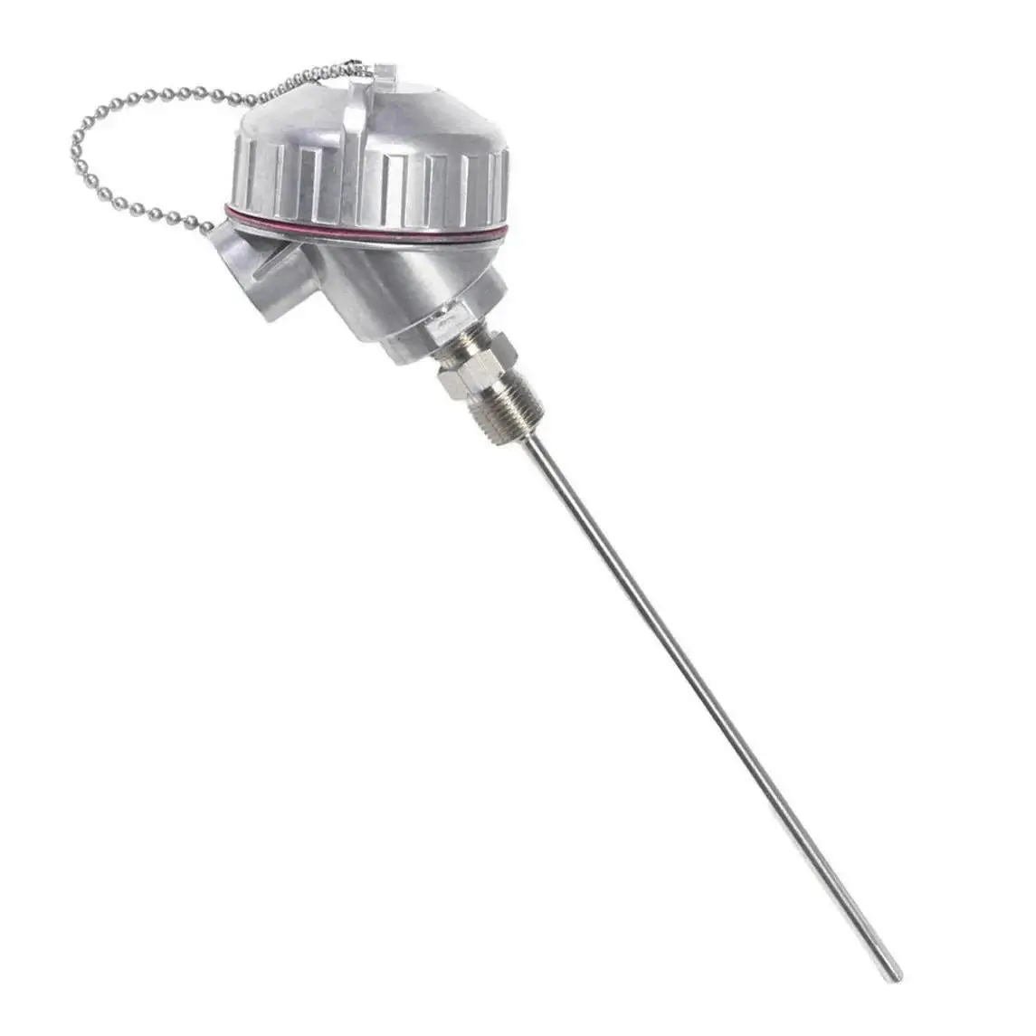 Tel-Tru 12" Probe, 0.25" Dia. 316 SS head, 3-wire RTD transmitter, 4–20 mA