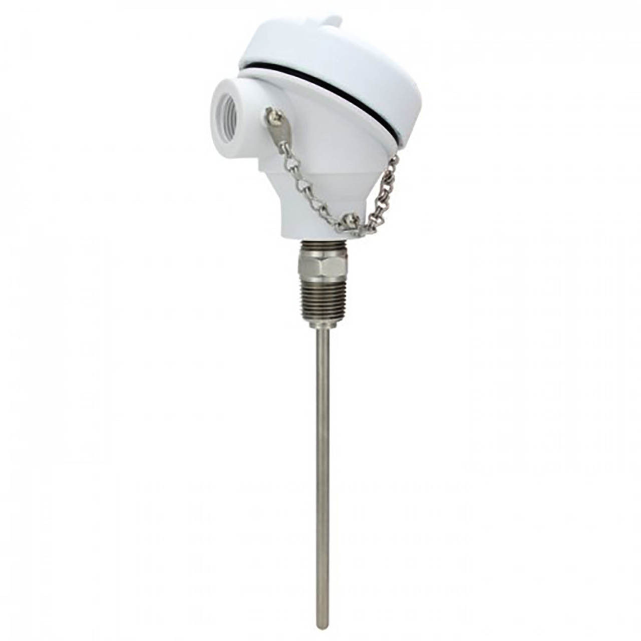 Tel-Tru 12" Probe, 0.25" Dia. Polypropylene head, ceramic terminal block