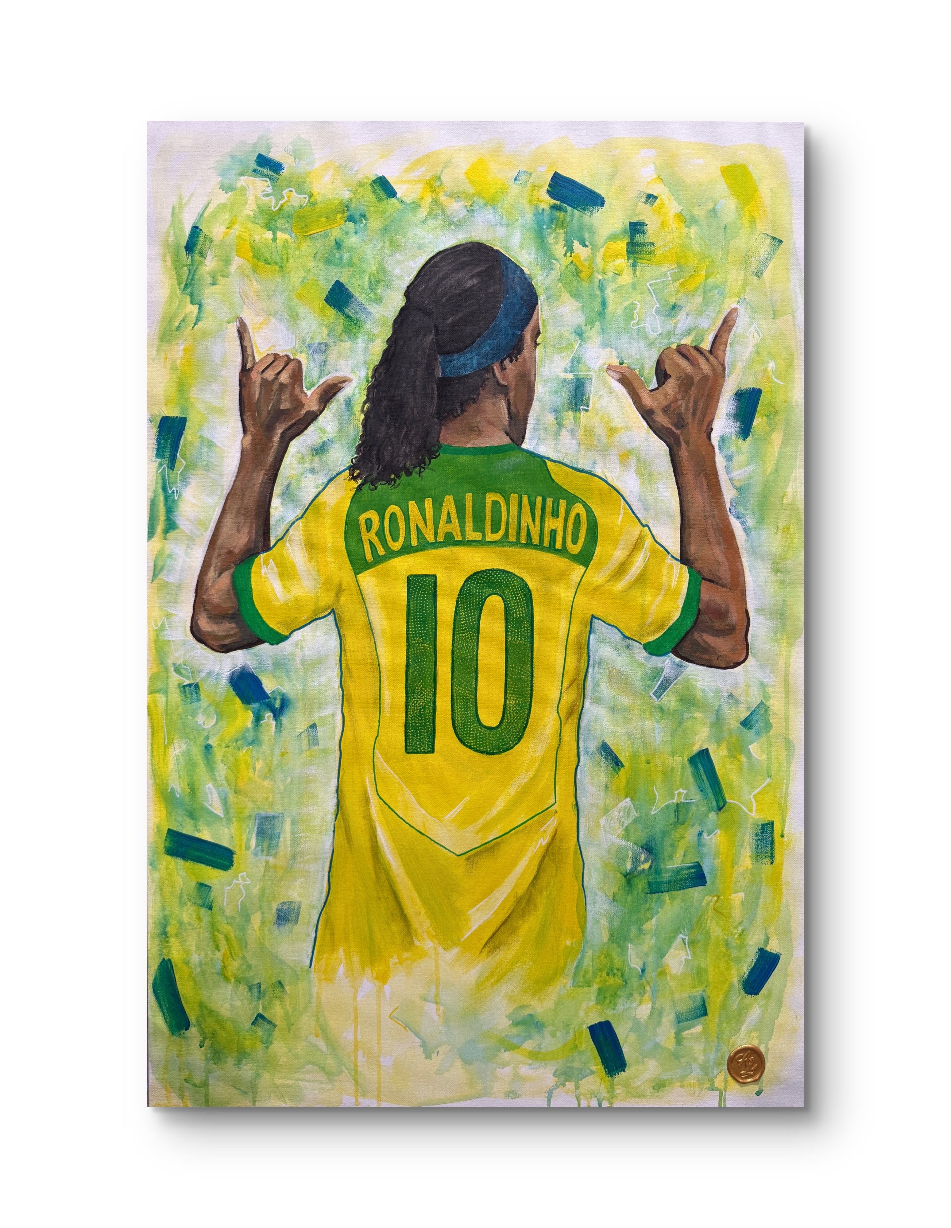 "Ronaldinho 10 Brazil" 24x36 in