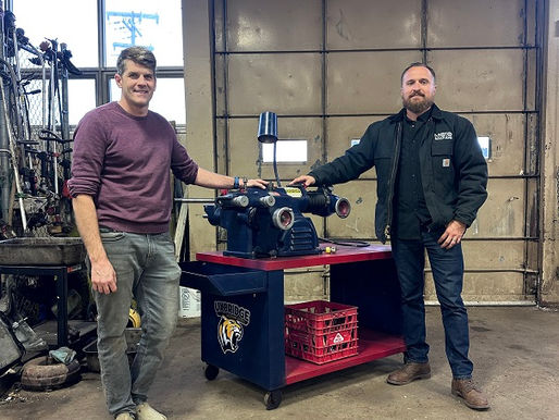 Moto Solutions Donates Brake Lathe to Uxbridge Secondary School’s Automotive Program